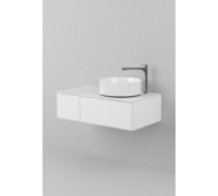EXEMPEL PRODUKT AIR KOMMOD 90 KOMBINATION B PREMIUM WHITE B�NKSKIVA CORIAN DESIGNER WHITE